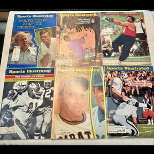 Lot of 10 Vintage 1970 Sports Illustrated Magazines
